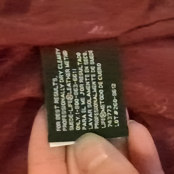 Red Genuine Leather Jacket Size M - Picture 9 of 9